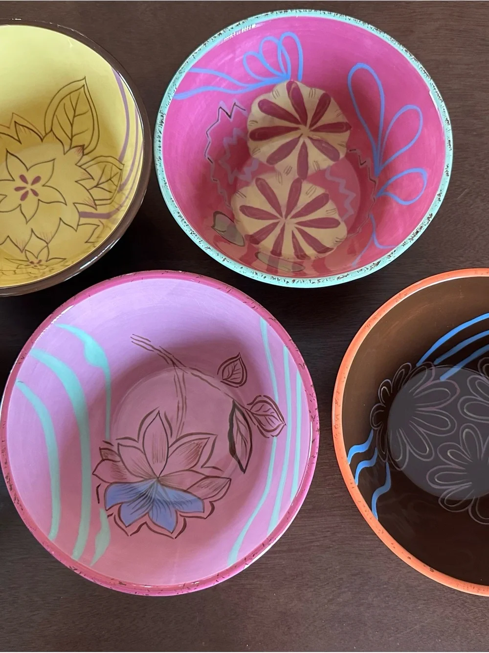 Tracey Porter Vivre Collection 8 Hand-Painted Bowls